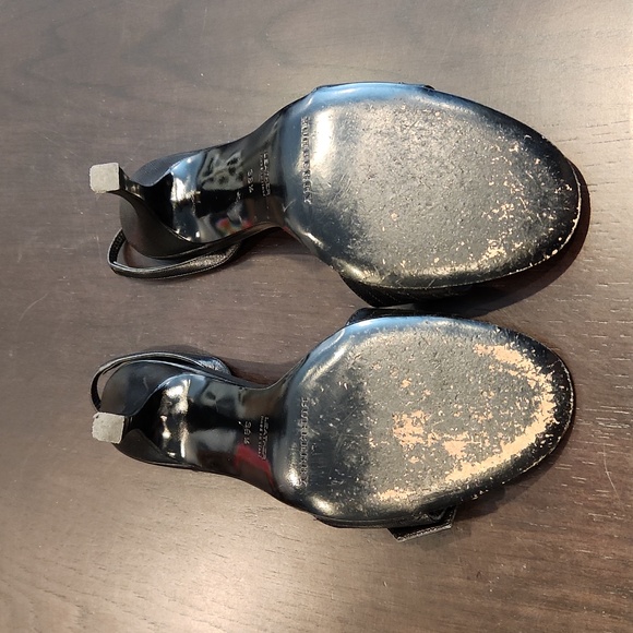 BURBERRY womans slingback heel size 38.5 black, EUC - Picture 7 of 17